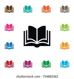 Isolated Dictionary Icon. Learning Vector Element Can Be Used For Dictionary, Learning, Book Design Concept.