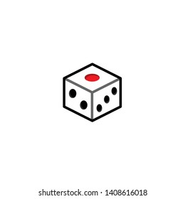 Isolated Die Game emoji, emoticon, Vector Icon, Pictogram