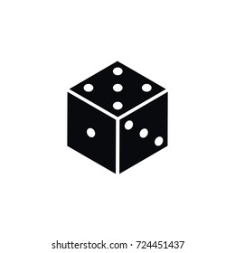 Isolated Die Icon.  Dice  Vector Element Can Be Used For Die, Dice, Luck Design Concept.