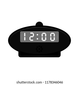 Isolated digital alarm clock icon