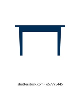 Isolated Dining Table Icon Symbol On Clean Background. Vector Desk Element In Trendy Style.