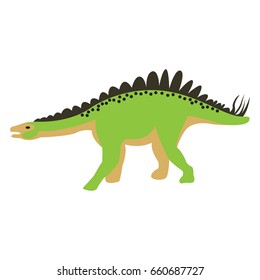 Isolated dinosaur toy on a white background, Vector illustration