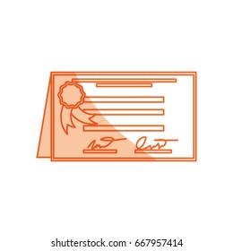 isolated diploma certificate