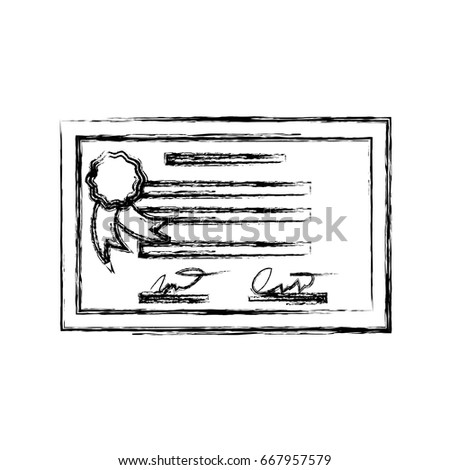 isolated diploma certificate