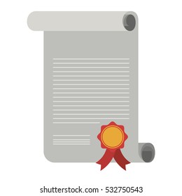 Isolated diploma design