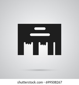 Isolated Direct Message Icon Symbol On Clean Background. Vector Inbox  Element In Trendy Style.