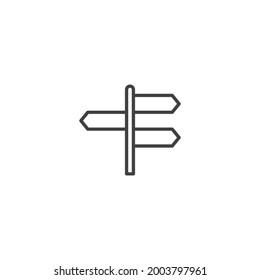 isolated direction sign sign icon, vector illustration
