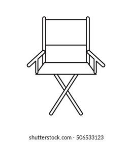 Isolated directors chair design