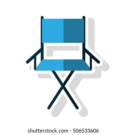 Isolated directors chair design