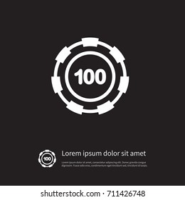 Isolated Disk Icon. Stack Vector Element Can Be Used For Chip, Stack, Casino Design Concept.