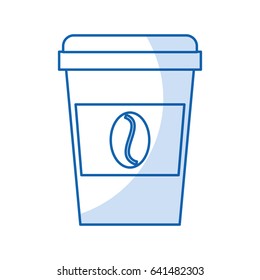 isolated disposable coffe cup