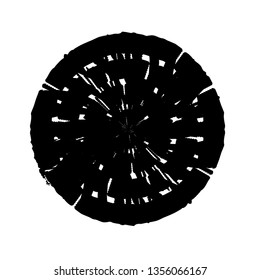 Isolated distress circle texture. Grunge Spiral And round stamp for your design. Icon, badge, label, insignia aging background. EPS10 vector