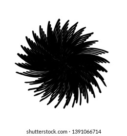 Isolated distress circle texture. Grunge Spiral And round stamp for your design. Icon, badge, label, insignia aging background. EPS10 vector