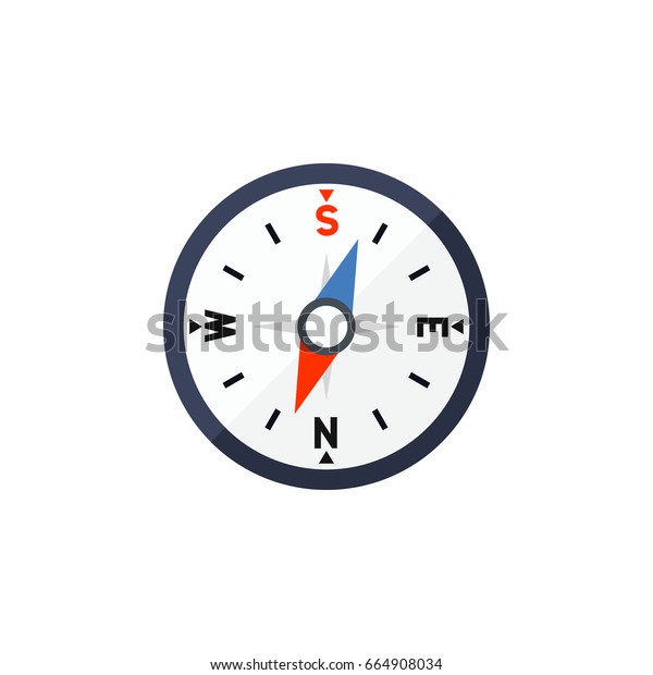 Isolated Divider Flat\
Icon. Compass Vector Element Can Be Used For Compass, Divider,\
Navigation Design\
Concept.