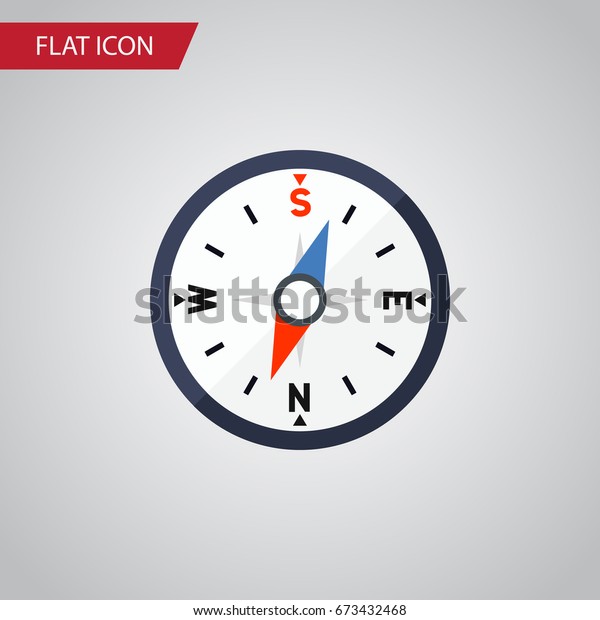 Isolated Divider Flat\
Icon. Compass Vector Element Can Be Used For Compass, Divider,\
Navigation Design\
Concept.