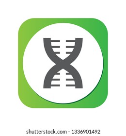 Isolated dna icon symbol on clean background. Vector genome element in trendy style.