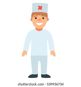 Isolated doctor cartoon design . Vector illustration