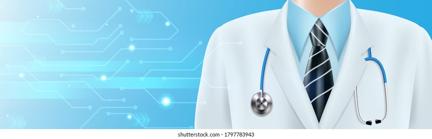 Isolated doctors wear uniform on background. pandemic covid-19 virus or coronavirus. Vector illustration design.