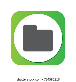 Isolated Document Case Icon Symbol On Clean Background. Vector Folder Element In Trendy Style.