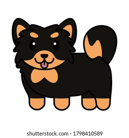 Isolated dog cartoon. Happy pet - Vector illustration