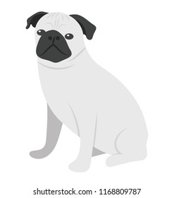 
Isolated dog character icon

