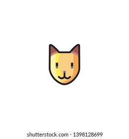 Isolated Dog Face Vector Icon, Pictogram, Emoji, Emoticon