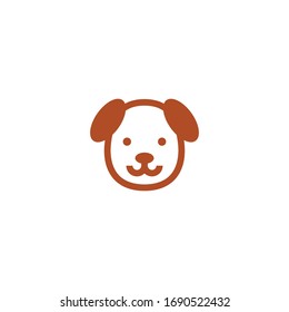 Isolated Dog Face Vector Icon, Pictogram, Emoji, Emoticon