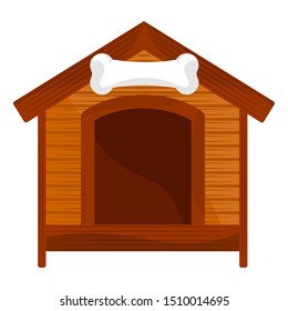 Isolated dog house on a white background - Vector