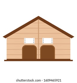 Isolated dog house. Pet house - Vector illustration design