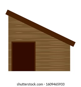 Isolated dog house. Pet house - Vector illustration design