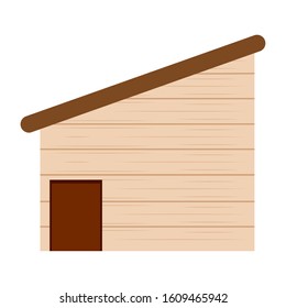 Isolated dog house. Pet house - Vector illustration design