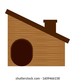 Isolated dog house. Pet house - Vector illustration design