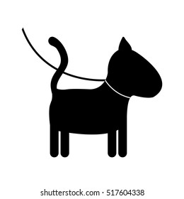 Isolated dog mascot design