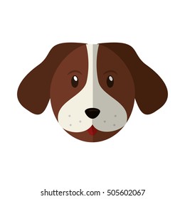 Isolated dog pet design