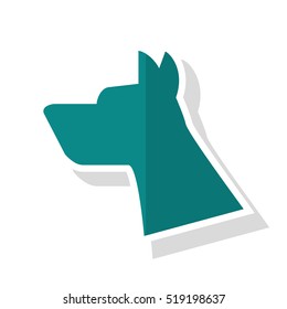 Isolated dog pet design