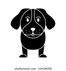 Isolated dog pet design