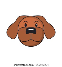 Isolated dog pet design
