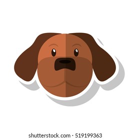 Isolated dog pet design