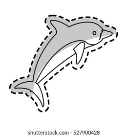 Isolated dolphin design