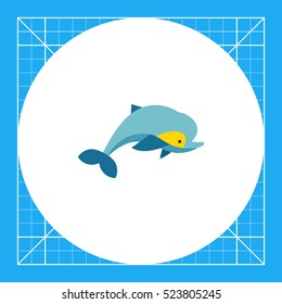 Isolated Dolphin Icon