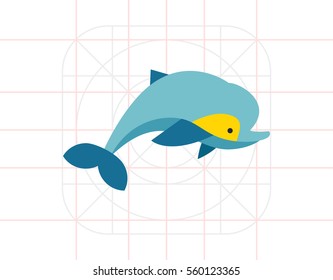 Isolated Dolphin Icon