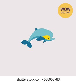 Isolated Dolphin Icon