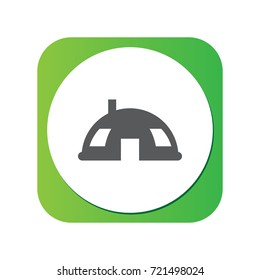 Isolated Dome Icon Symbol On Clean Background. Vector Tent Element In Trendy Style.