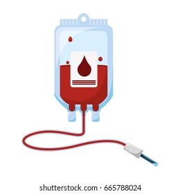 isolated donate blood bag