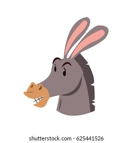 Isolated donkey cartoon design