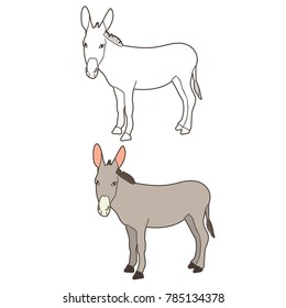  isolated donkey donkey, worth
