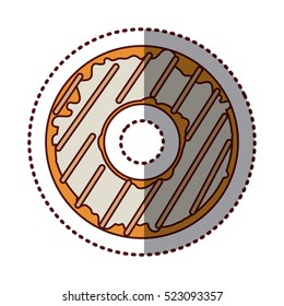 Isolated donut decorated design