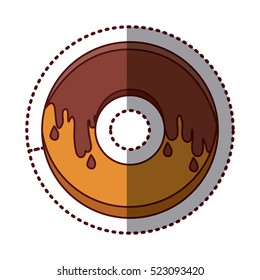 Isolated donut decorated design