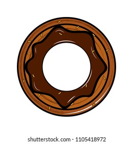 Isolated donut icon