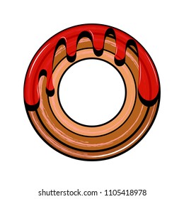 Isolated donut icon